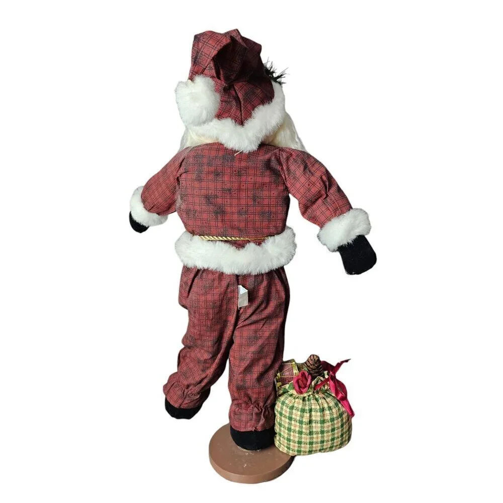 Main Joy Limited Santa Claus Plush Farmhouse Primitive Standing 22
